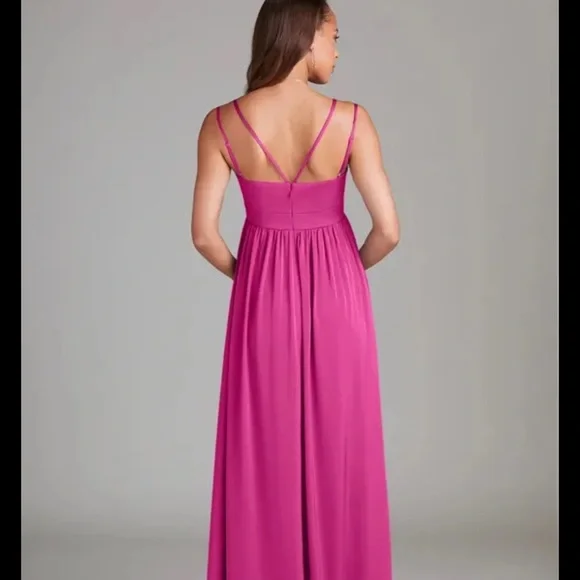 Azazie Fuchsia Maxi Dress - Picture 2 of 5